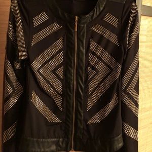 Sizzling gold studded jacket